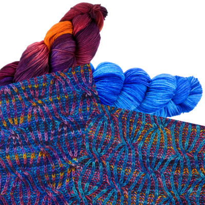 Colorway Pairing: 023 Juke Joint with 178 Hyacinth