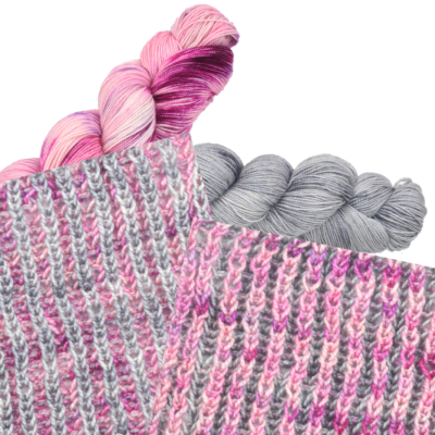 Colorway Pairing: 046 Metal – Sterling with 194 Double Entendre