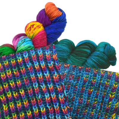 Colorway Pairing: 056 Guatemalanness with 182 Africa – Feathered Juju