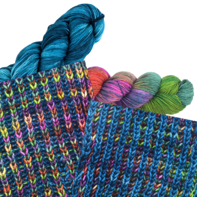 Colorway Pairing: 088 Calm Downing with 098 Wales – Hedgerow Flora