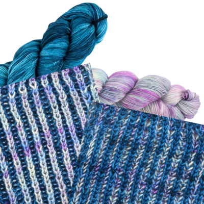 Colorway Pairing: 088 Calm Downing with 106 Hippie Chick