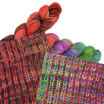 Colorway Pairing: 098 Wales – Hedgerow Flora with 214 Phrygian Cap