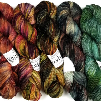 Glorious Gradient Set f-076 – 7 Skeins Rockshelter Sock